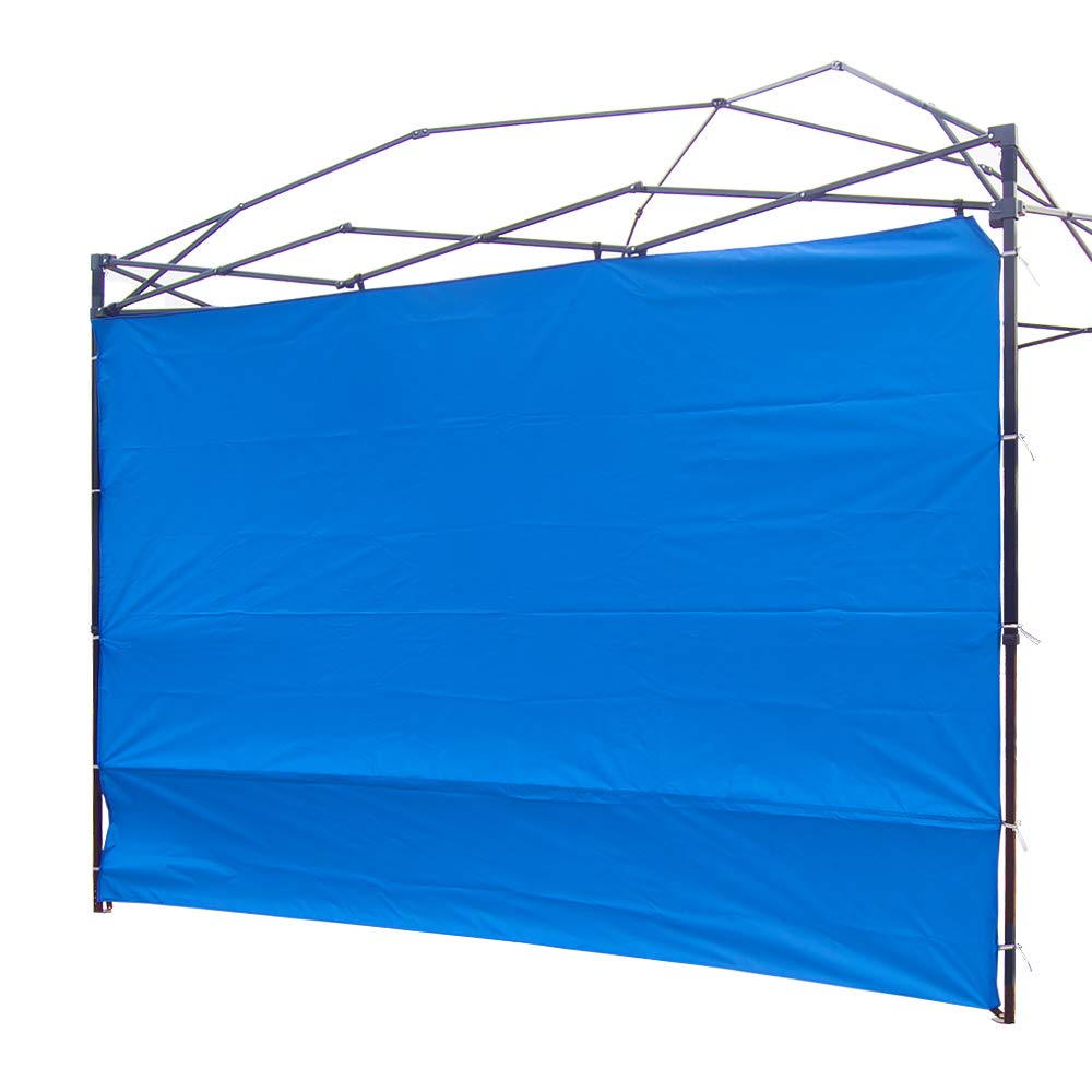 NINAT Canopy Sunwall 3M Sunshade Privacy Panel for Gazebos Tent Waterproof Sun Wall for Straight Leg Gazebos 1 Pack Sidewall Only (Canopy Frame Not Included) Blue Panel Wall