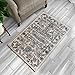 Maples Rugs Distressed Tapestry Vintage Kitchen Rugs Non Skid Accent Area Floor Mat [Made in USA], 2'6 x 3'10, Neutral