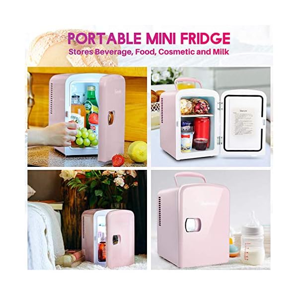 Astro Mini heladera Rosa 4 Lts 6 Latas Maquillaje Medicinas - Imagen 7