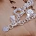 Silver Jewelry Hand Chain Bracelet Ring Cross Ball Thirteen Pendant