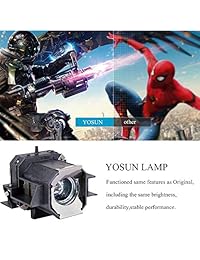 YOSUN Reemplazo de la lámpara del proyector para Epson elplp39 V13H010L39 PowerLite Home Cinema 1080 1080UB 720 PowerLite Pro Cinema 1080 1080UB 810 Proyector Bombilla de lámpara con carcasa