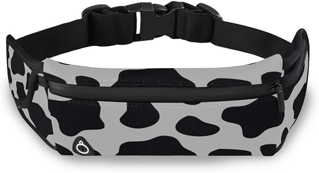 cow print fanny pack