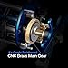 Piscifun Chaos Round Baitcasting Reel Reinforced Metal Body Baitcaster Conventional Saltwater Fishing Reels (40 Right Handed)