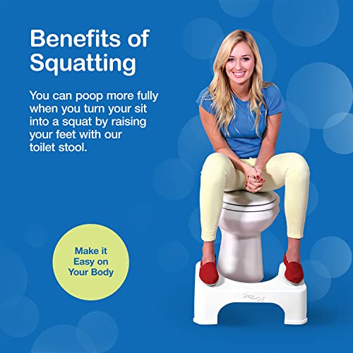 Step and Go Toilet Stool 7" Bathroom Squat Stool Pricepulse