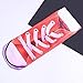 Hot ! Athletic Socks, Ninasill Man's Womens 3D Printed Funny Crazy Novelty Low Cut Ped Cute Athletic Socks (Free Size, Red)