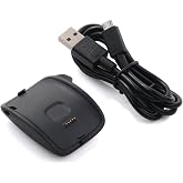 Kissmart Charger for Samsung Gear S (R750) Smart Watch | Charging Cradle Dock with USB Cable Cord for Samsung Gear S Smart Watch SM-R750 (Black)