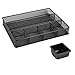 DESIGNA Desk Drawer Organizer Tray, Metal Mesh Pencil Organizer for Desk Drawer, Home Office and School, Black