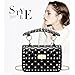Yoome Genuine Leather Quilted Shoulder Bag Chain Purse Mini Clutch with Bling Rivets Top Handle Handbags