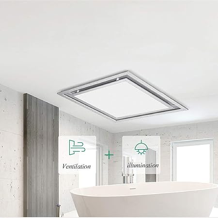 Amazon Com Exhaust Fan With Light Large Air Volume 150m3 H