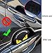 TIDO 4Pcs Universal Carbon Fiber Car Door Handle Paint Scratch Protector Sticker Auto Door Handle Scratch Cover Guard Protective Film(4 Door Cup Protectors)