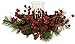 Nearly Natural 4654 Candleabrum Holiday, Red, 17.5x8.5x17.5