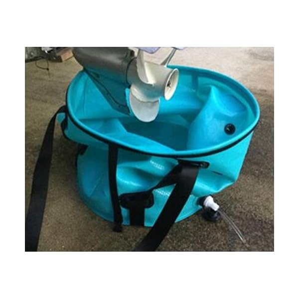 Krazywolf Outboard Engine Flush Bag Collapsable Portable Suit 70 Hp To