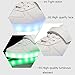 CIOR Kids Boy and Girl's 11 Color LED PU Sneakers Light Up Flashing Shoes,103,01,32