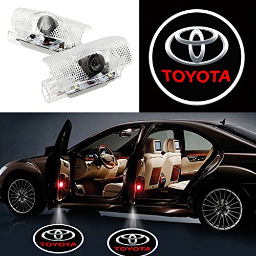 Auto Sport Car Door Logo Shadow Projector LED welcome Light Courtesy Step Lights Fit To-yot Accessory