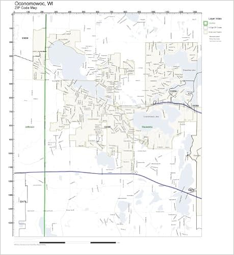 Oconomowoc Zip Code Map Zip Code Wall Map Of Oconomowoc, Wi Zip Code Map Laminated: Amazon.com:  Office Products
