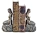 Bellaa 23460 Mythical Mermaid Bookends - Nautical- Book Ends - Coastal Home Decor