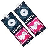 Veezy Rideshare Decal Uber Lyft Sign 2 Pack