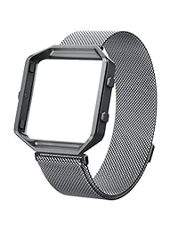 Fitbit Blaze Wearlizer Milanese Loop correa de reloj de repuesto, acero inoxidable, para Fitbit Blaze, s