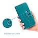 Compatible with iPhone 12 Pro Max 5G Wallet Case, Case with Card Holder Embossed Butterfly Premium PU Leather Double Magnetic Buttons Flip Shockproof Protective Cover 6.7 inch (Embossed Love Blue)