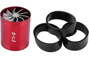 BRRNOO Aluminum Air Intake Turbonator, Dual Fan Gas Fuel Saver Turbo, Superchargers Engine Parts (#2)