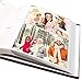 Golden State Art, Red Photo Album for 200 4x6 Pictures with Memo, Faux Leather Cover