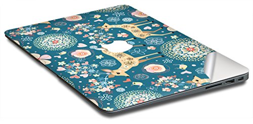 UESWILL Full Body Sticker for 13" MacBook Air, [Anti-scratch] Vinyl Art Skin Decal Sticker- Set w/ Keyboard,Palmrest,Touchpad,Upper & Bottom Skin+Microfibre Cleaning Cloth,(Deer) - Thumbnail 5