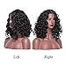 Preferred Hair Curly Lace Front Wigs for Black Women Synthetic Black Color Short Bob L Part