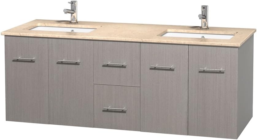 Wyndham Collection Centra 60 Inch Double Bathroom Vanity In Matte White White Carrara Marble Countertop Undermount Square Sinks And No Mirror Dprd Tasikmalayakab Go Id