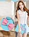 Large Size Women Bag,New Design Fashion Girls Cute PU Leather Cat Messenger Tote Shoulder Bag (Blue)