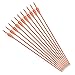NIKA ARCHERY Fiberglass Arrows Youth Kids Practise Recurve Bows Compound Bow Shooting 12 pcs 26 inch Shafts
