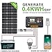 ECO-WORTHY 100 Watt Solar Panel Off Grid RV Boat Kit - 100 Watt Solar Panel+20A LCD Display Charge Controller +Z Brackets