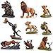The Lion King Figures, MONSHAPE™ 9 pcs Disney Action Figures Simba Nala Rafiki Pumba Zazu Timon Mufasa PVC Action Figures Collection Movie Classic Toys Best Gift