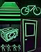 4-Pack Glow in the Dark Tape ,High Luminance Photoluminescent Waterproof Removable Glow Tape Sticker(0.6