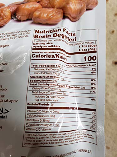 Organic Roasted Chestnut 100gr - Image 3