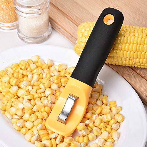 Ashero Corn Peeler, Corn Cob Remover Stripper Peeler Thresher Cutter Tool Stainless Steel Kernel Peeler for Home Kitchen