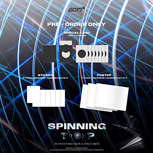 GOT7 Album - Spinning Top Album(3ALBUM Set) + 3Roll Poster + Express Shipping