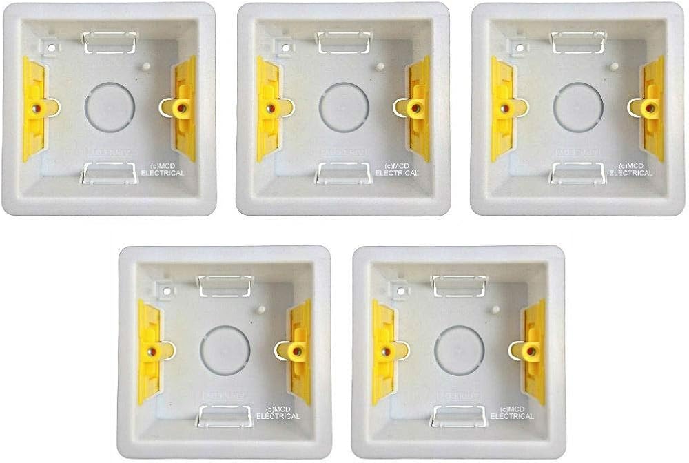 Sftoep Appleby SB619 Dry Lining Fast Fix Box 1 Gang 32mm Deep Pack 5