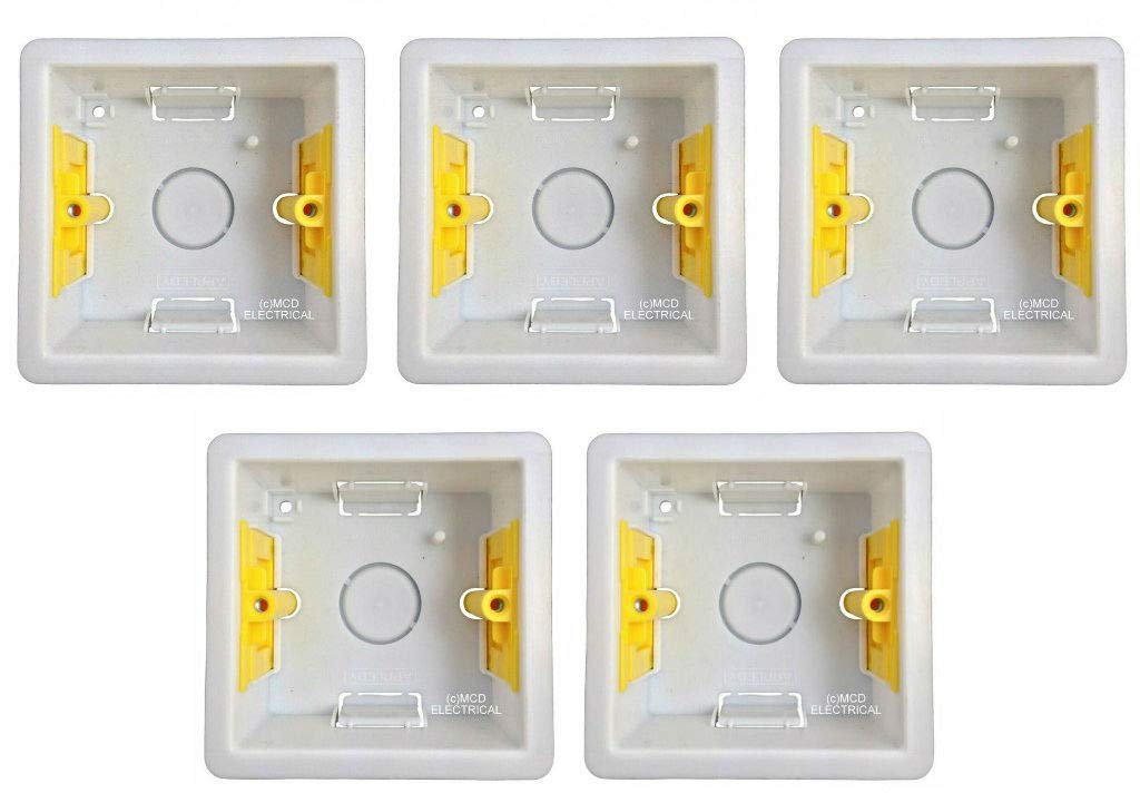 Appleby SB619 Dry Lining "Fast Fix" Box Single 1 Gang 32mm Deep (Pack of 5)