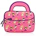 7-8 inch Kid Tablet Sleeve, Evecase Cute Fairy Tale Princess Themed Neoprene Carrying Sleeve Case Bag for 7-8 inch Kid Tablets (Pink & Purple Trim, with Dual Handle and Accessory Pocket)
