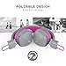 Kanen I39 Headphones On ear Foldable Noise Isolating Headsets with Mic and Remote for Kids Adults （Rosy）