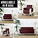 Home Fashion Designs Reversible Loveseat Protector. Furniture Protector for Living Room with Secure Straps. Furniture Protectors for Kids, Dogs and Pets. (Love Seat, Burgundy/Taupe)