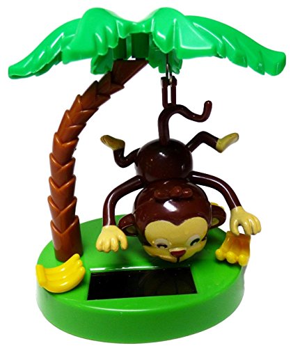 Solar Powered Swinging Monkey Hanging By Tail