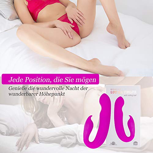 G-Punkt Klitoris Vibratoren f¨¹r sie mit 10 Vibrationmodi 5 Rollfunktioen Stimulator Realistischer Silikon Dildo Vibrator- WeDol Massageger?t Analvibrator Erotik Sexspielzeug f¨¹r Frauen und Paare