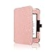 ACdream Nook GlowLight 3 Case, Folio Premium Leather Ereader Cover Case for Barnes & Noble Nook GlowLight 3 (2017 Release), (Rose Gold Star of Paris)