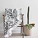 greforest Clearance！Cotton Thick Round Beach Towel Ultra Thick Circle Towel with Tassels Heat Insulation Circle Towels for Beach Leisure, Swimming, Bathing, Picnic/Yoga Mat (White & Black)