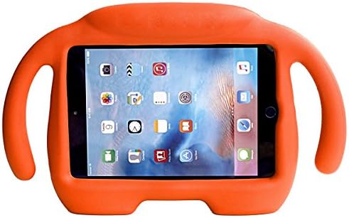 iPad Mini Case, iPad Mini 1 / 2 / 3 / 4 Case, Ubearkk Kids Shock Proof Freestanding Light Weight Super Protective Handle Stand Cover Case for Apple iPad Mini / Mini 2 / Mini 3 / Mini 4 (Orange)