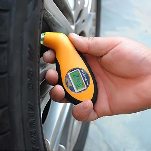 QBeau Mini Auto Car Motorcycle LCD Digital Tire Wheel Tyre Air Pressure Gauge Tester