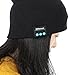 Homedeco Soft Warm Beanie Hat Wireless Bluetooth Smart Cap Headset Headphone Speaker Mic Bluetooth Hat with Touchscreen Gloves (Black)