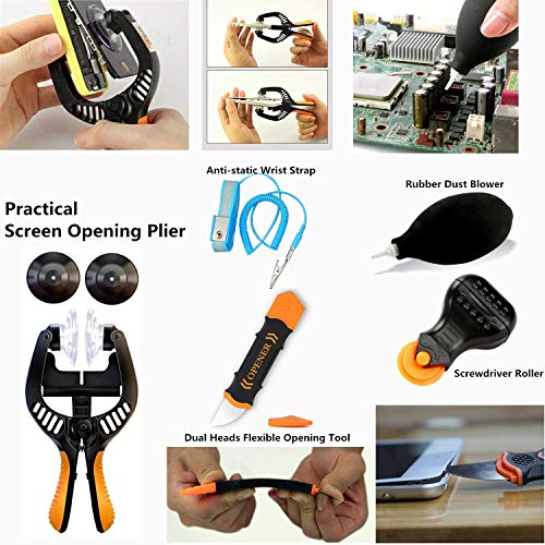 Precision Screwdriver Set - 84 in 1 Electronics Repair Tool Kit,54 Magnetic Precision Driver Bits,Pocket Tool Bag for Fix Open Pry Cell Phone,iPhone,Computer,PC,Laptop,Tablet,Game Console,MacBook
