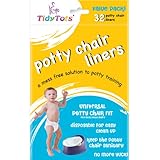 TidyTots Disposable Potty Chair Liners - Value Pack - Universal Potty Chair Fit (fits most potty chairs) - 32 Liners